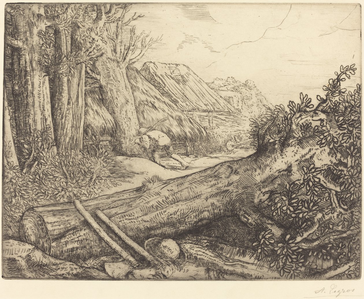 En casa de los leñadores de Alphonse Legros