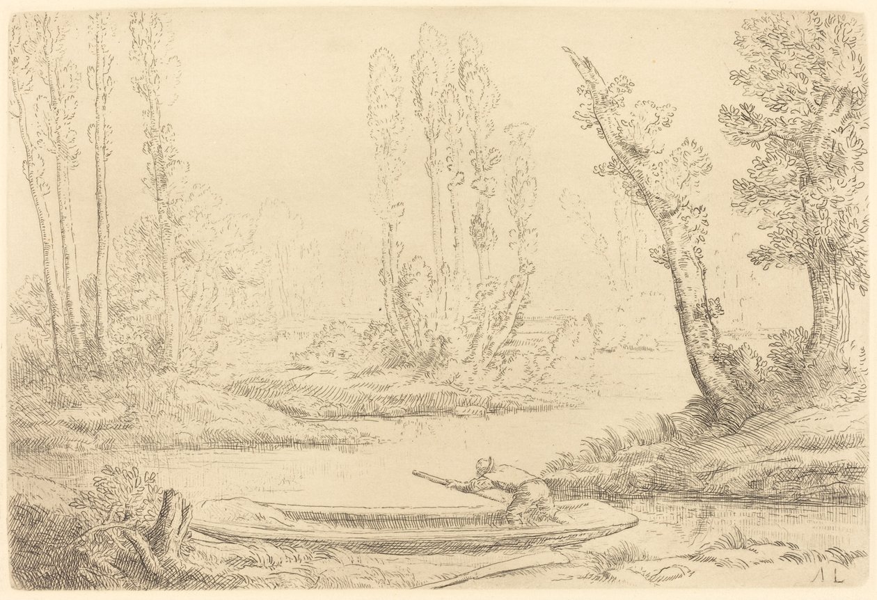 Orillas del Somme cerca de Amiens de Alphonse Legros