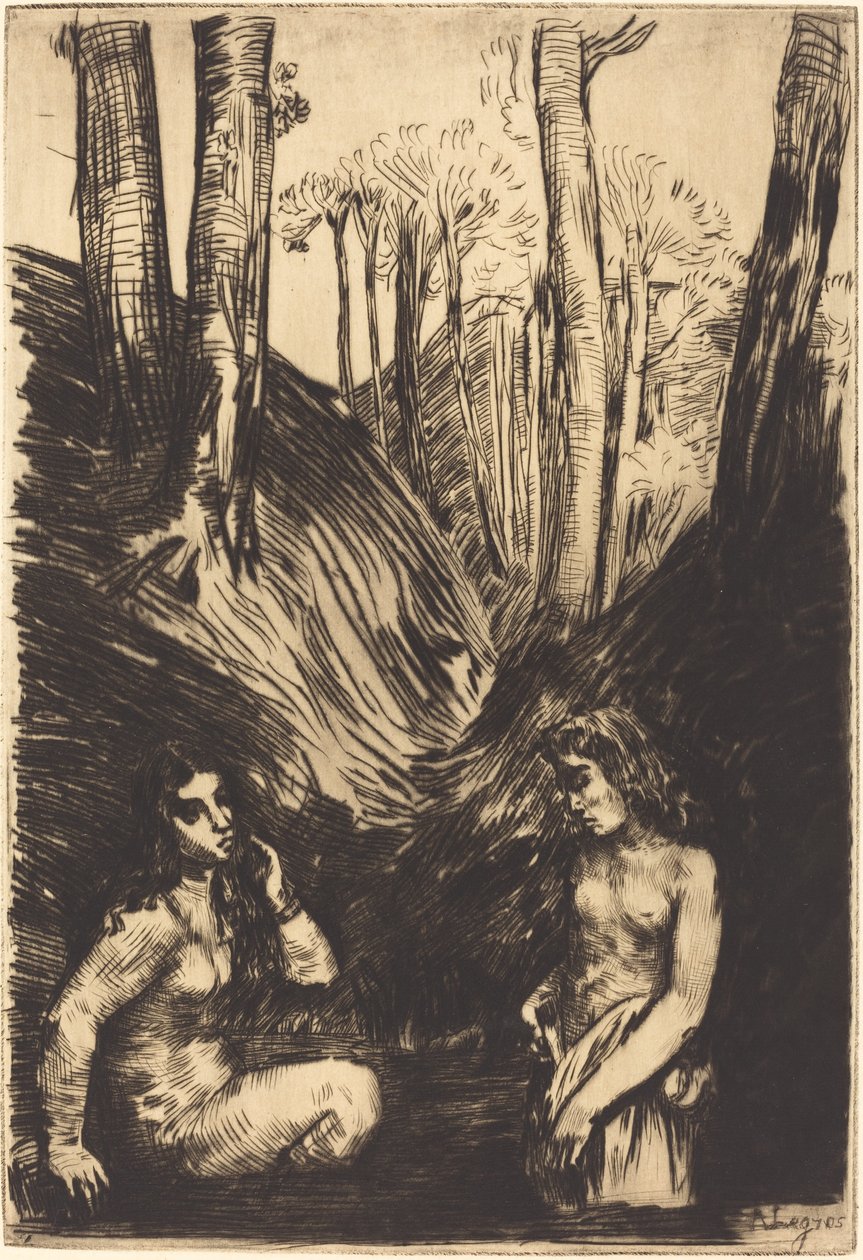 Las bañistas de Alphonse Legros