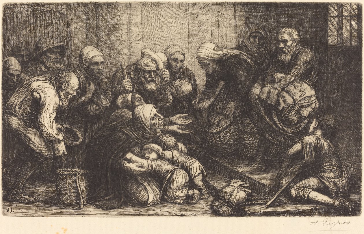 Mendigos de Bruselas de Alphonse Legros