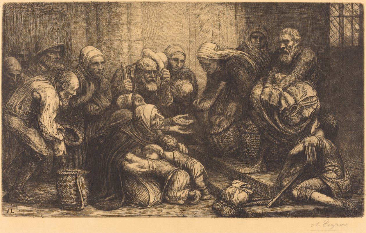 Mendigos de Bruselas Les mendiants de Bruges de Alphonse Legros