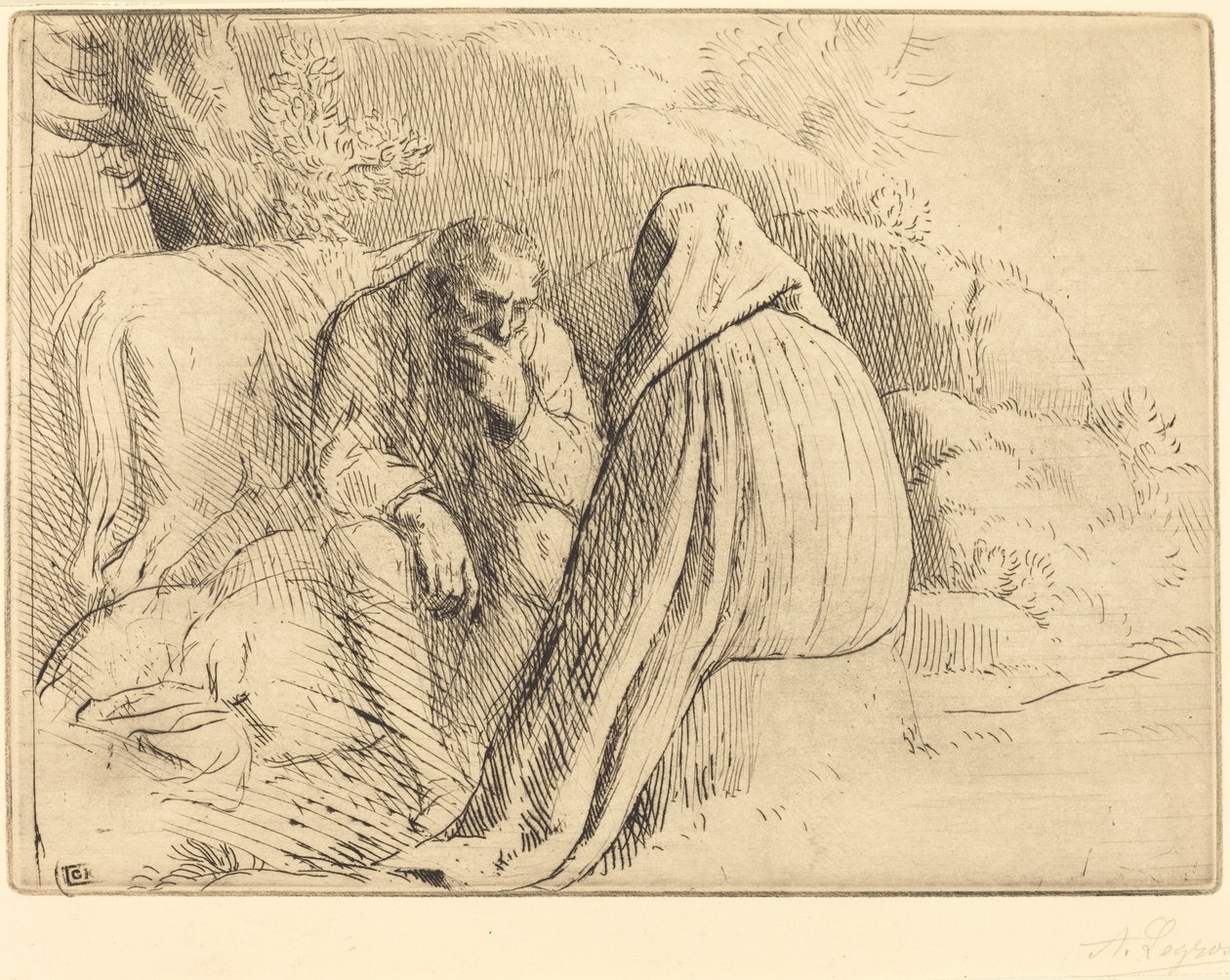Campamento de bohemios de Alphonse Legros