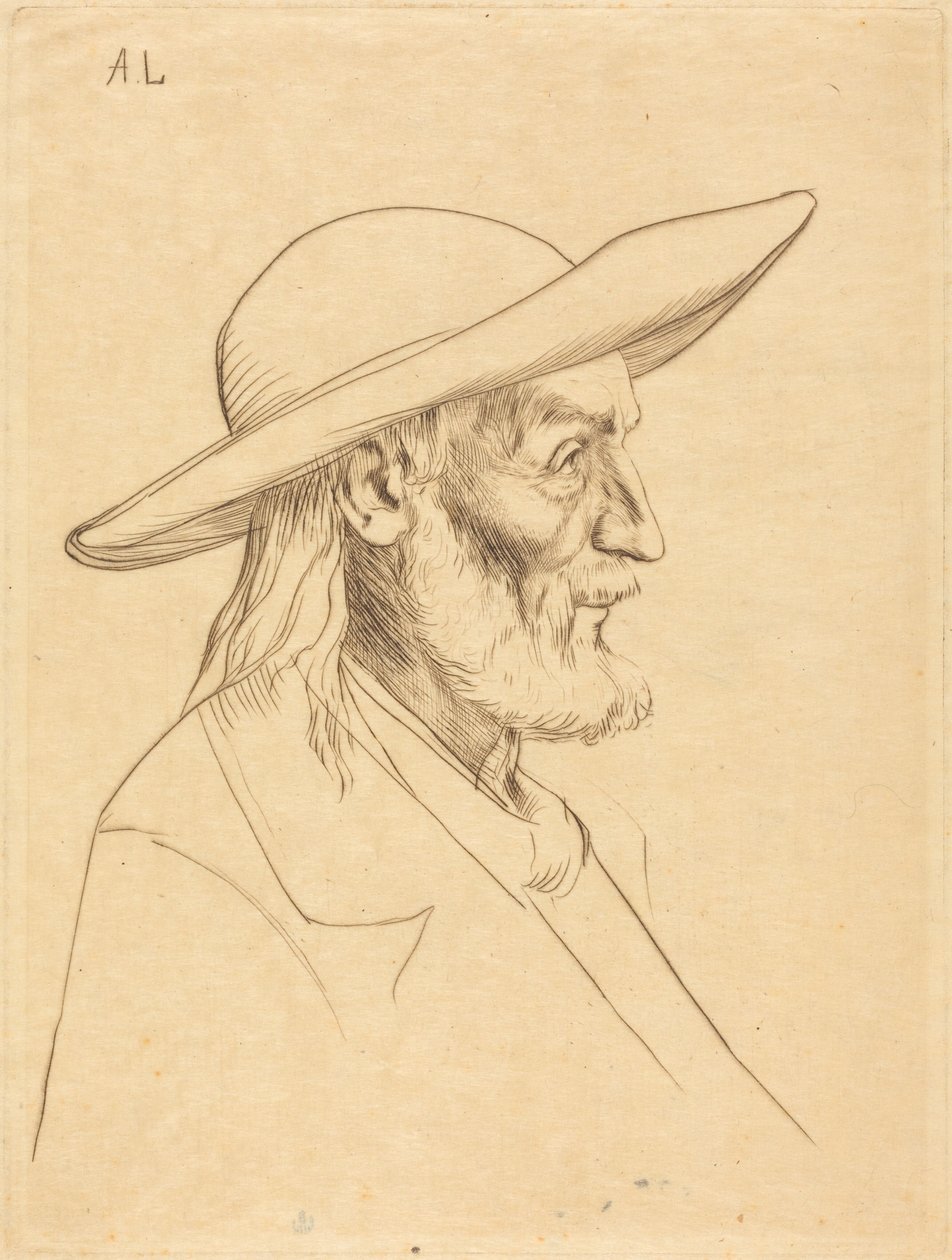 Campesino bretón (Paysan breton) de Alphonse Legros