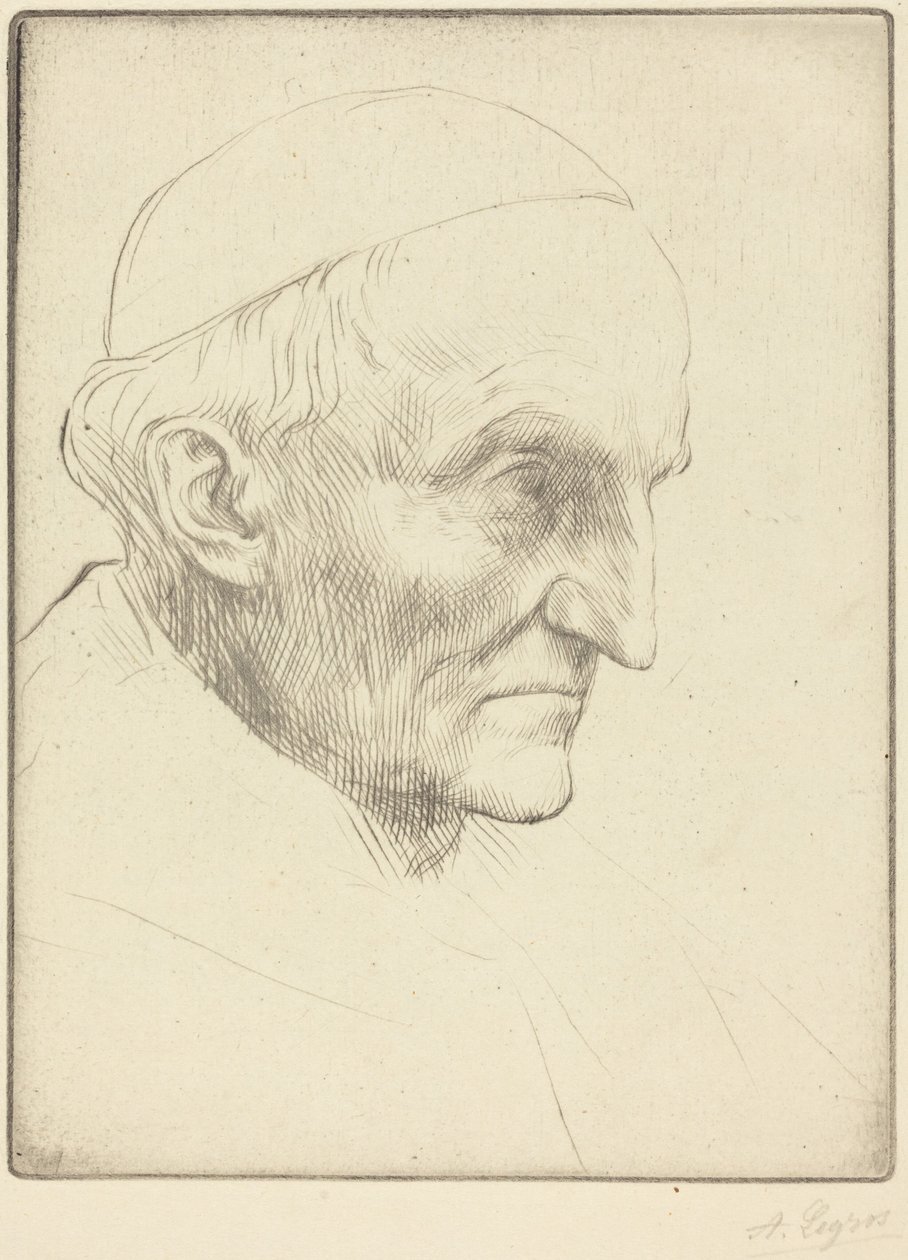 Cardenal Manning, lámina 3 de Alphonse Legros