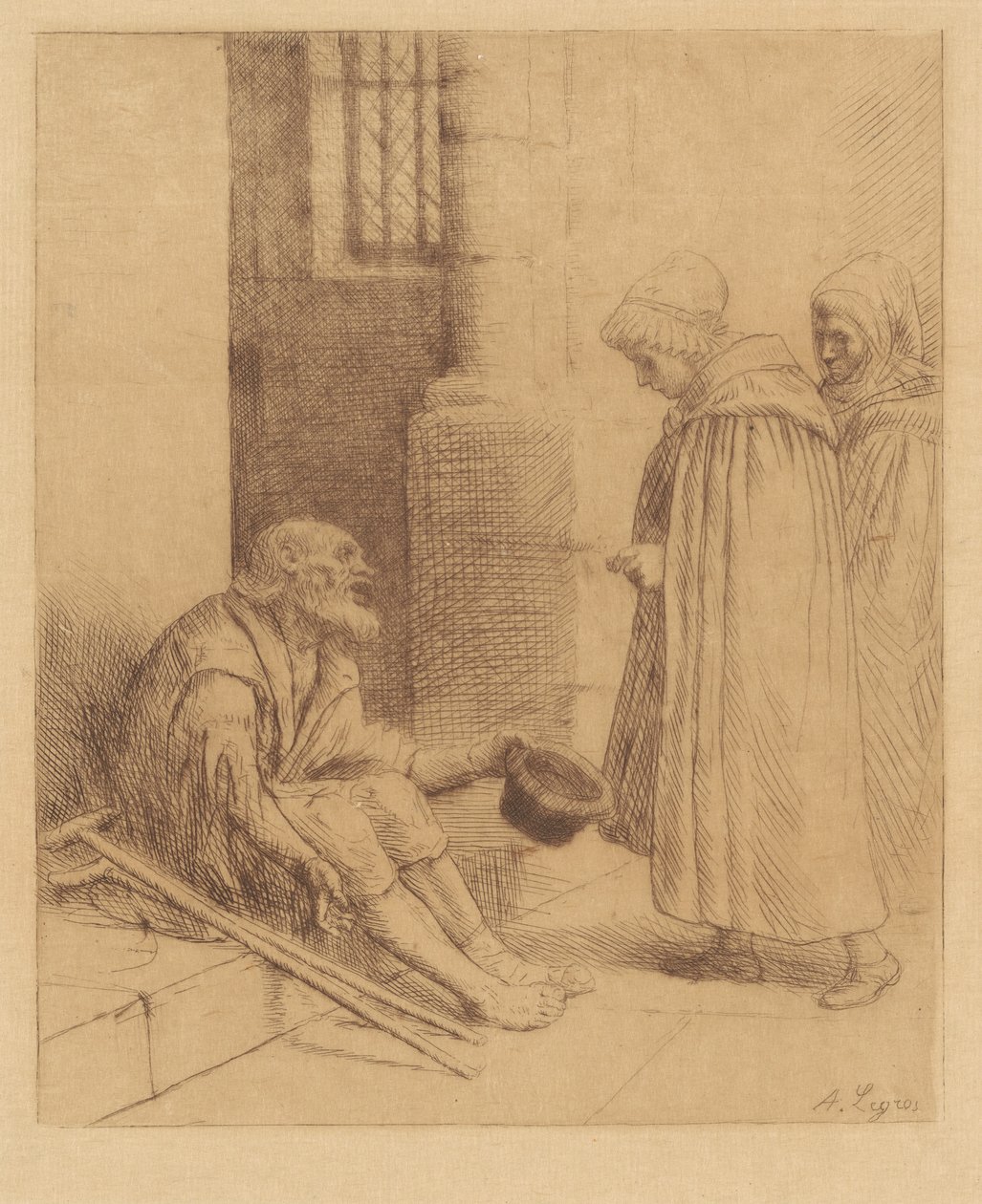 Charity (La Caridad) de Alphonse Legros