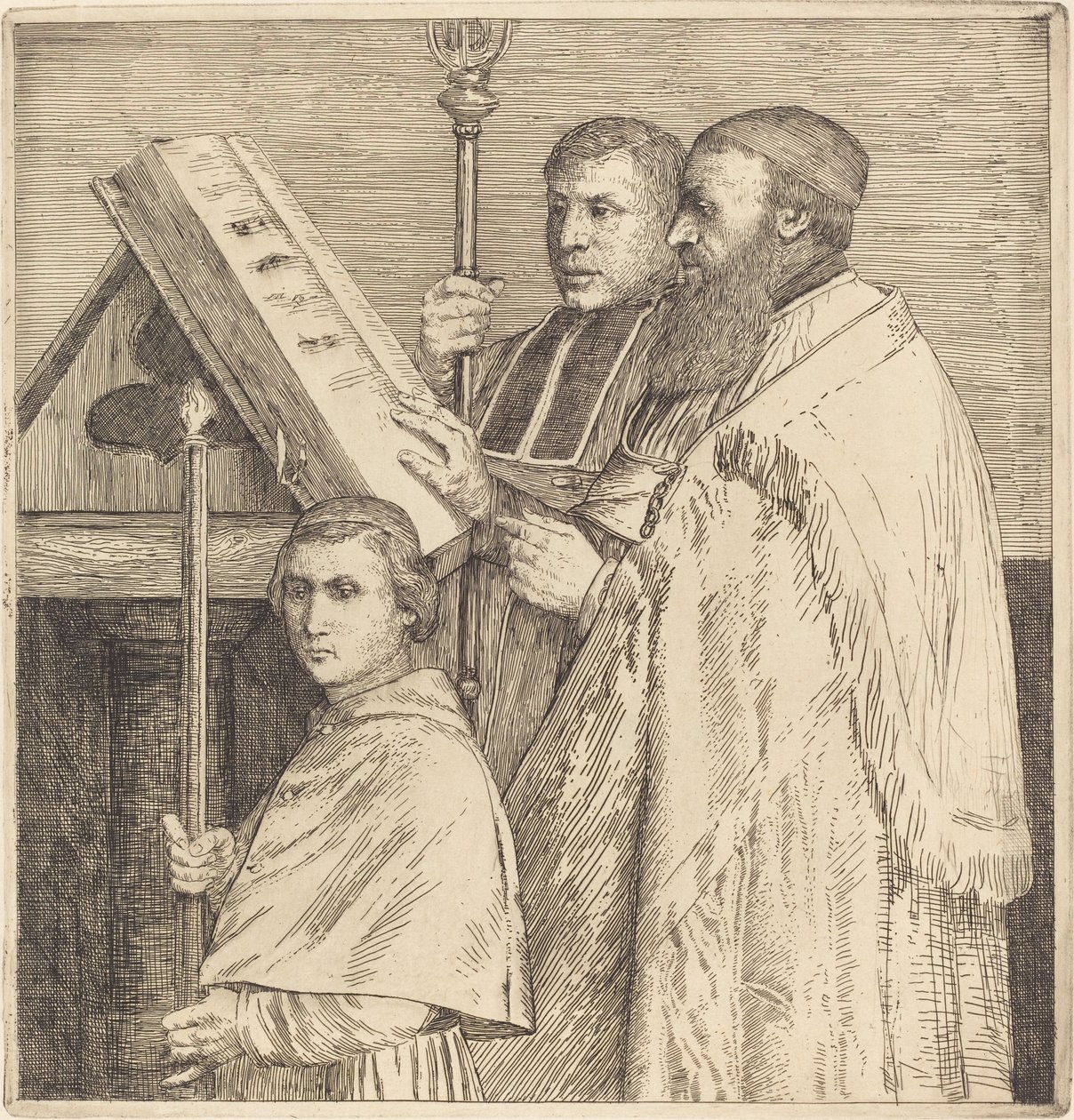 Coristas, 2da placa (Le lutrin) de Alphonse Legros