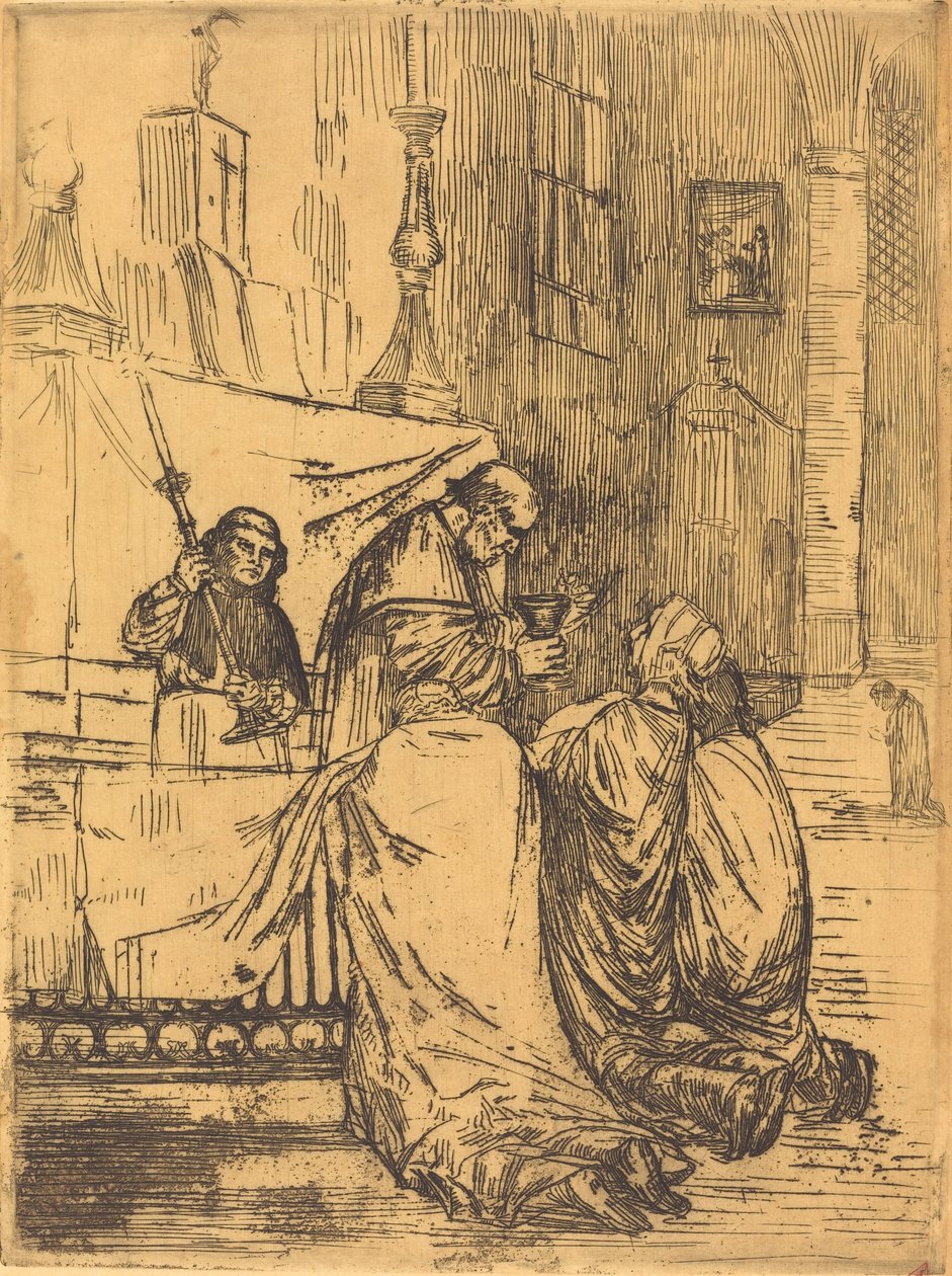 Comunión en la Iglesia de San Medardo de Alphonse Legros