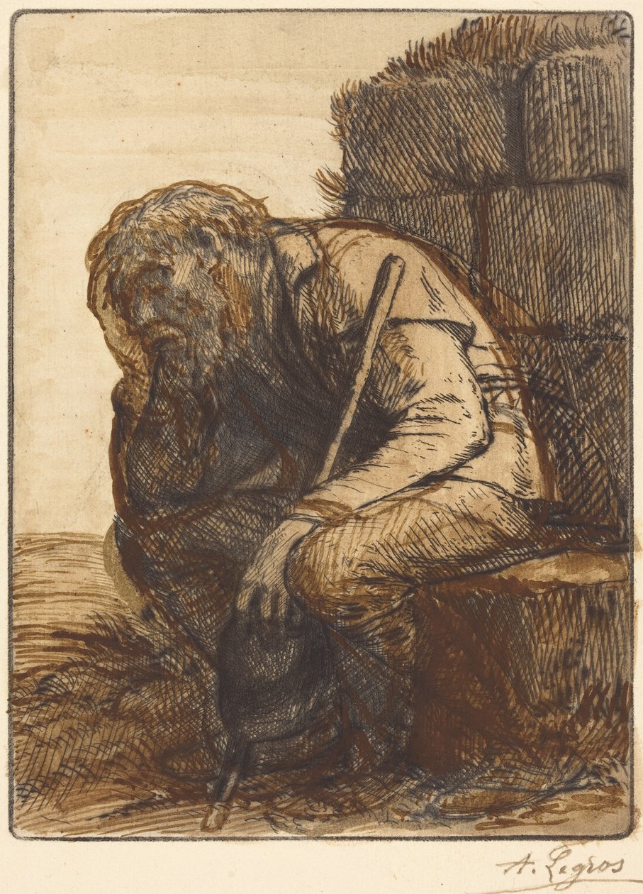 El hombre desesperado (Le désespéré) de Alphonse Legros
