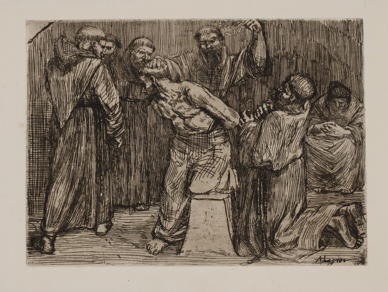Disciplina en el monasterio de Alphonse Legros