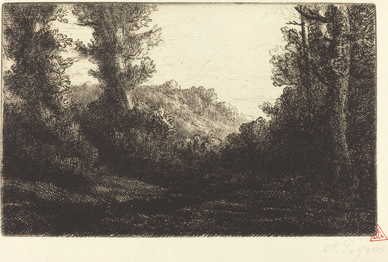 Borde de un bosque de Alphonse Legros