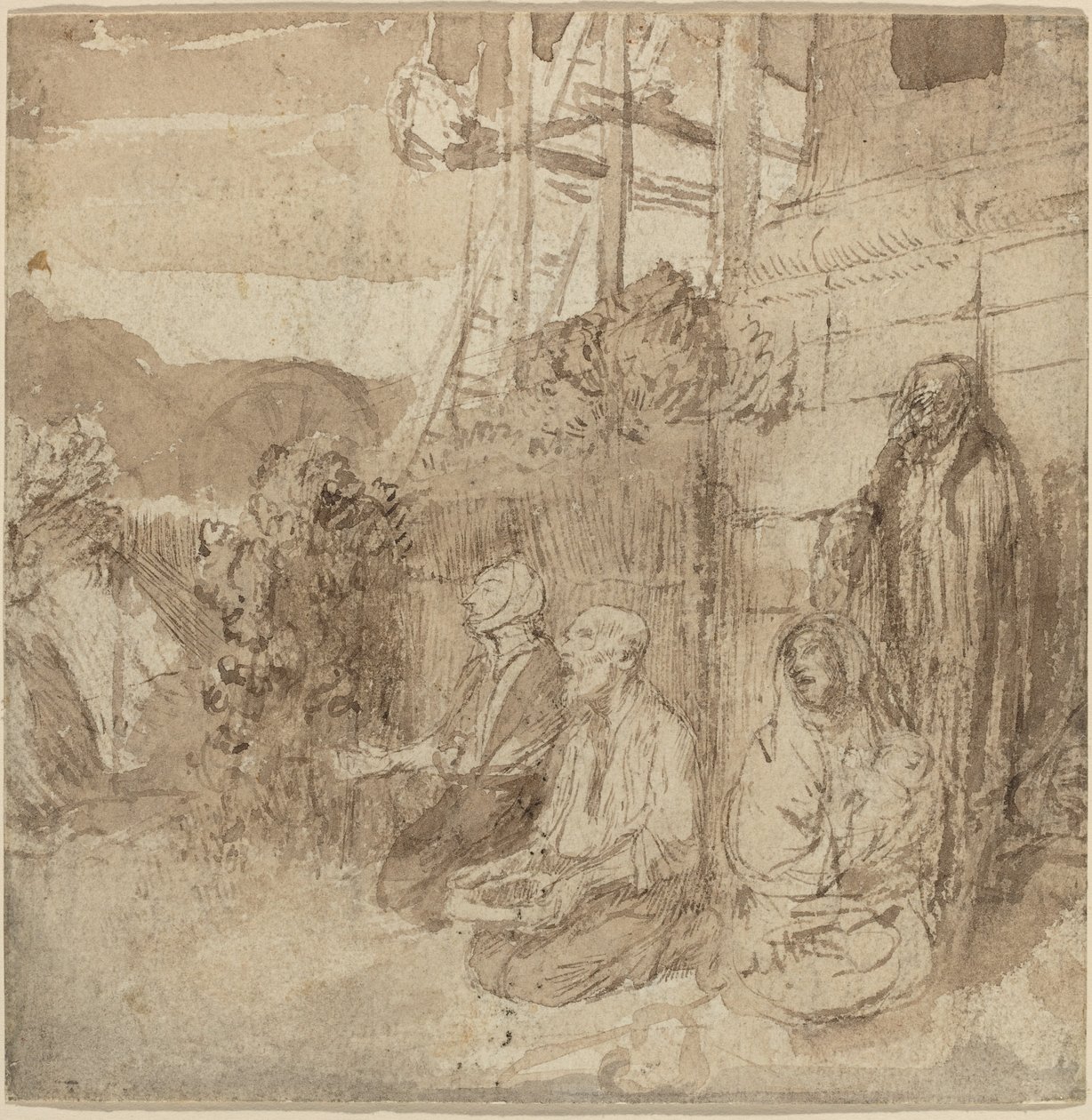 Mendigos ingleses de Alphonse Legros