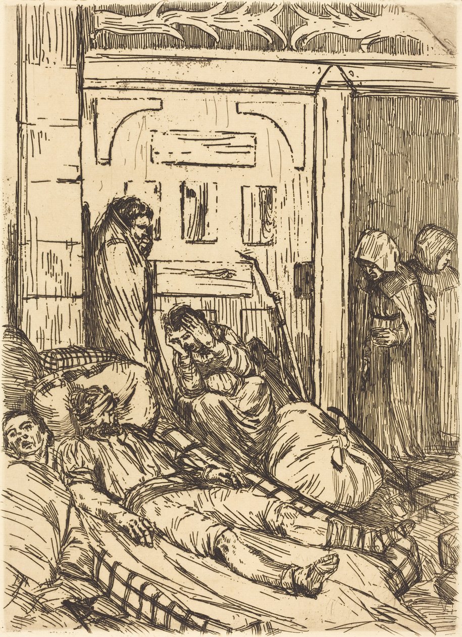 Hospital de campaña (La ambulancia) de Alphonse Legros