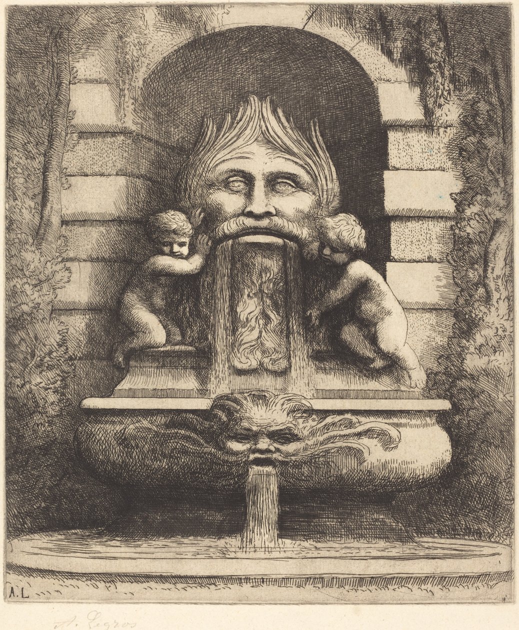 Fuente: Grotesco, niños y cuenca de Alphonse Legros