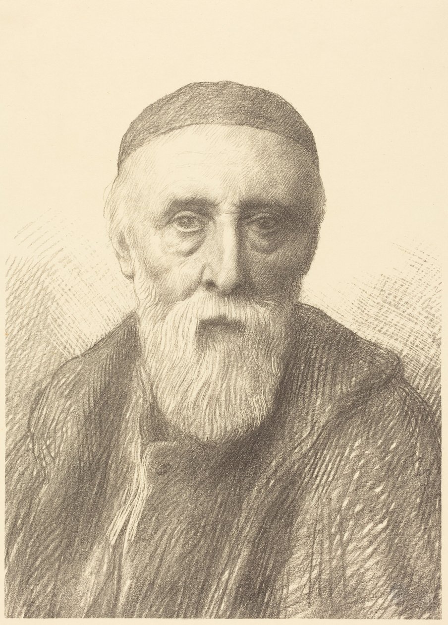 G.F. Watts, miembro de la Real Academia, 2.ª plancha de Alphonse Legros