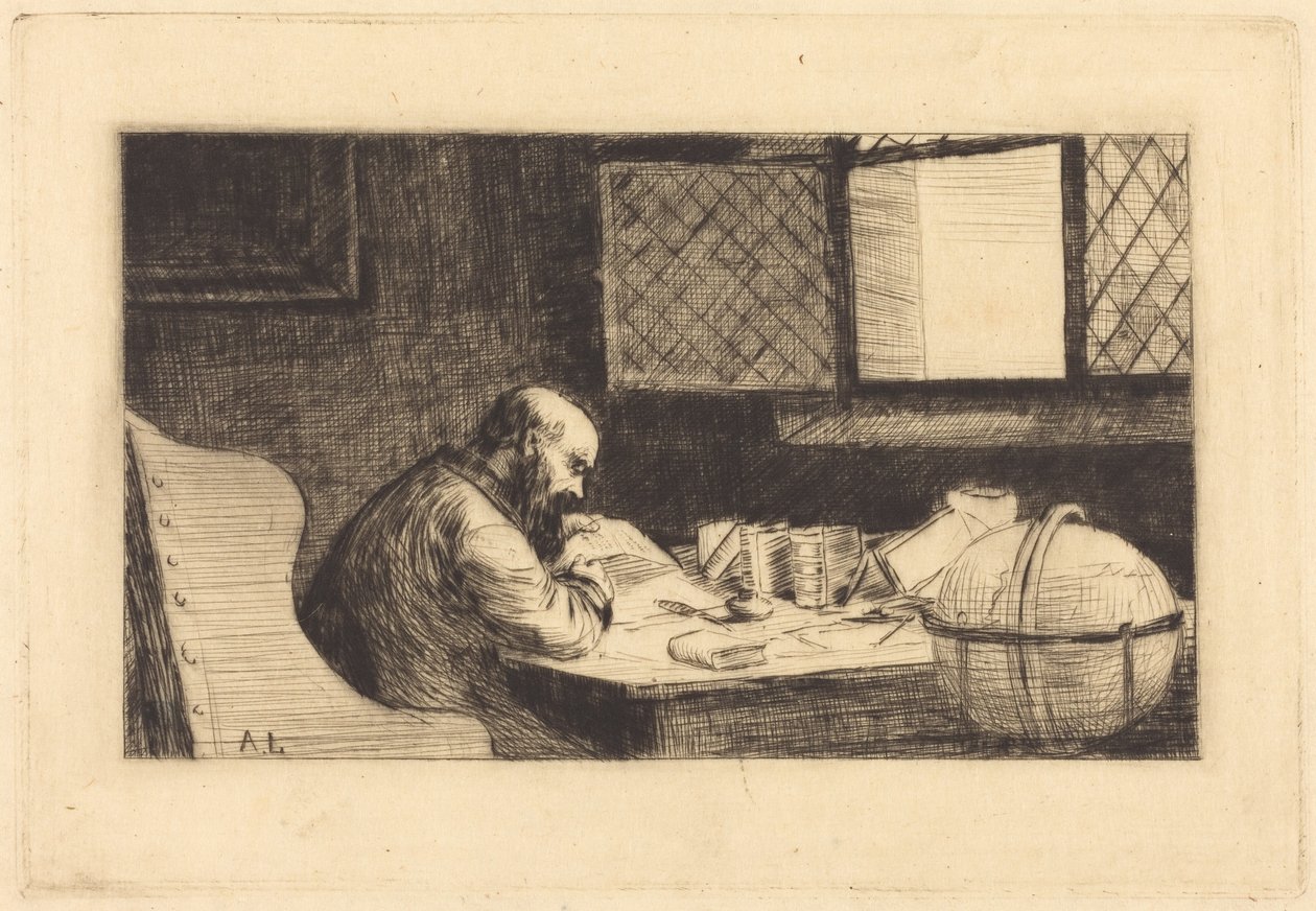 Geógrafo (El geógrafo) de Alphonse Legros