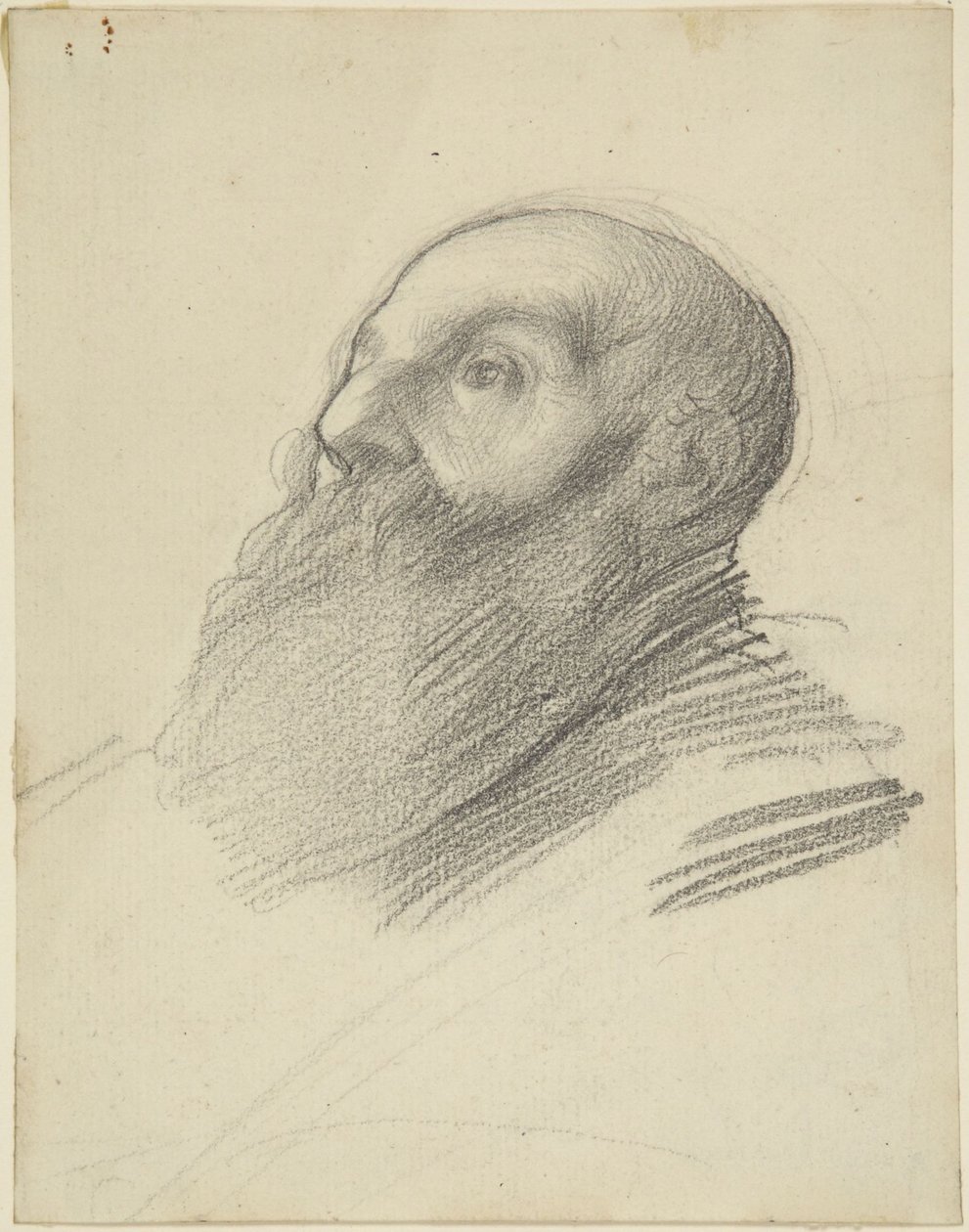 Cabeza de un hombre con barba de Alphonse Legros