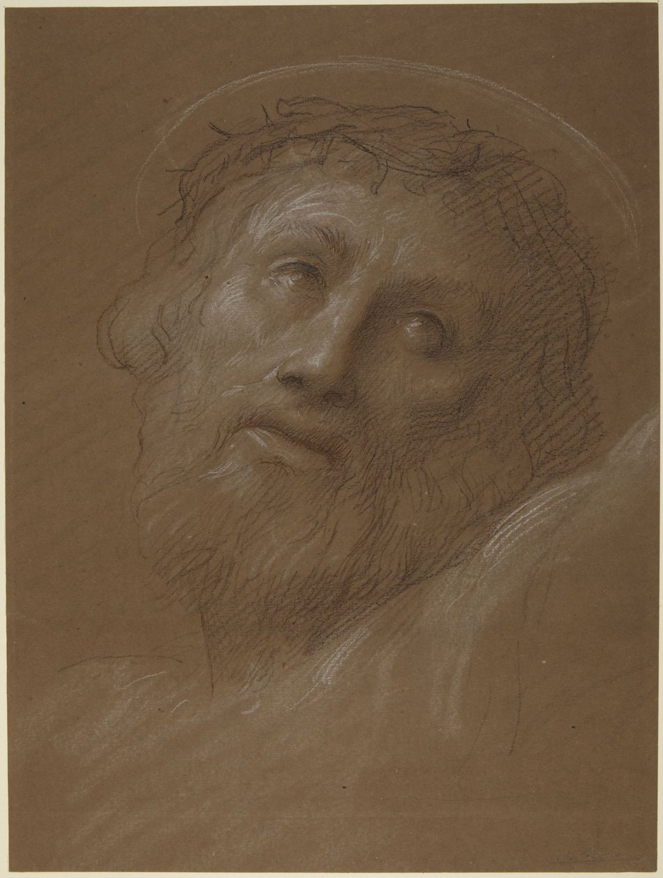 Cabeza de Cristo coronada de espinas de Alphonse Legros