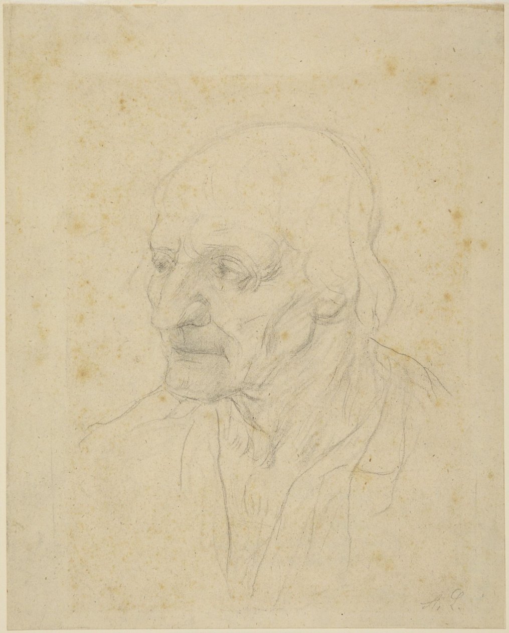 Cabeza de anciano de Alphonse Legros