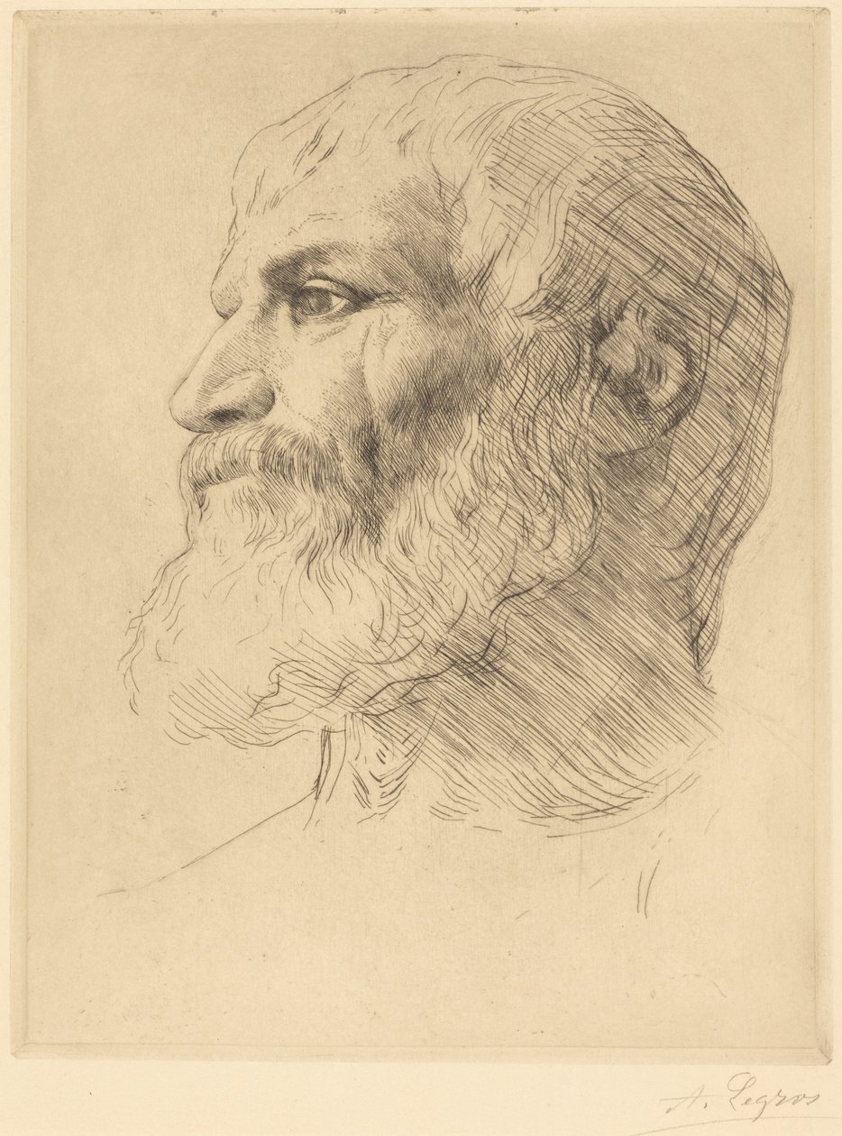 Head of Souliote (Cabeza de Souliote) de Alphonse Legros