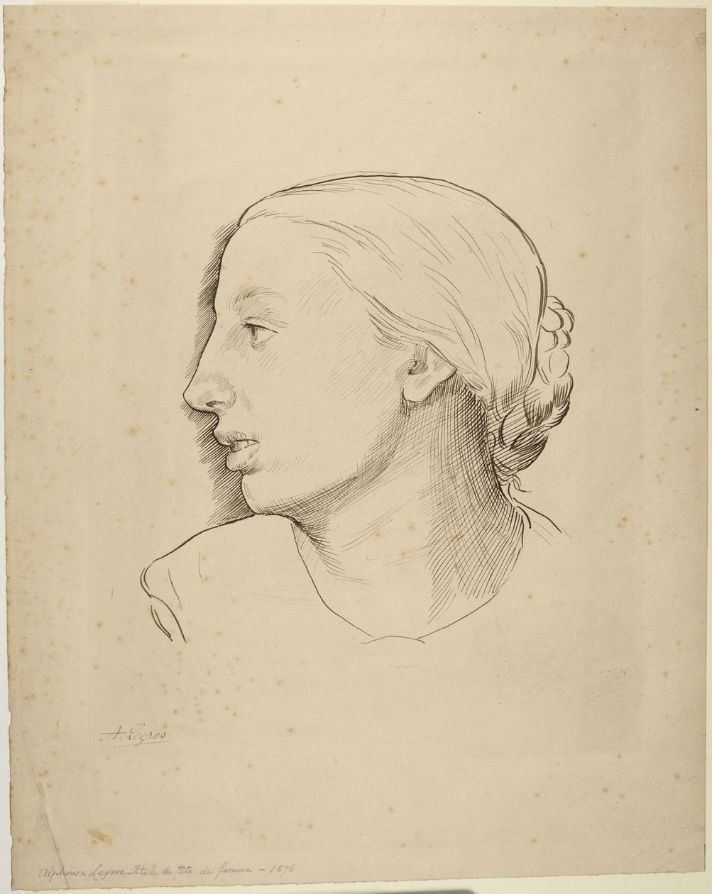 Cabeza de mujer de Alphonse Legros