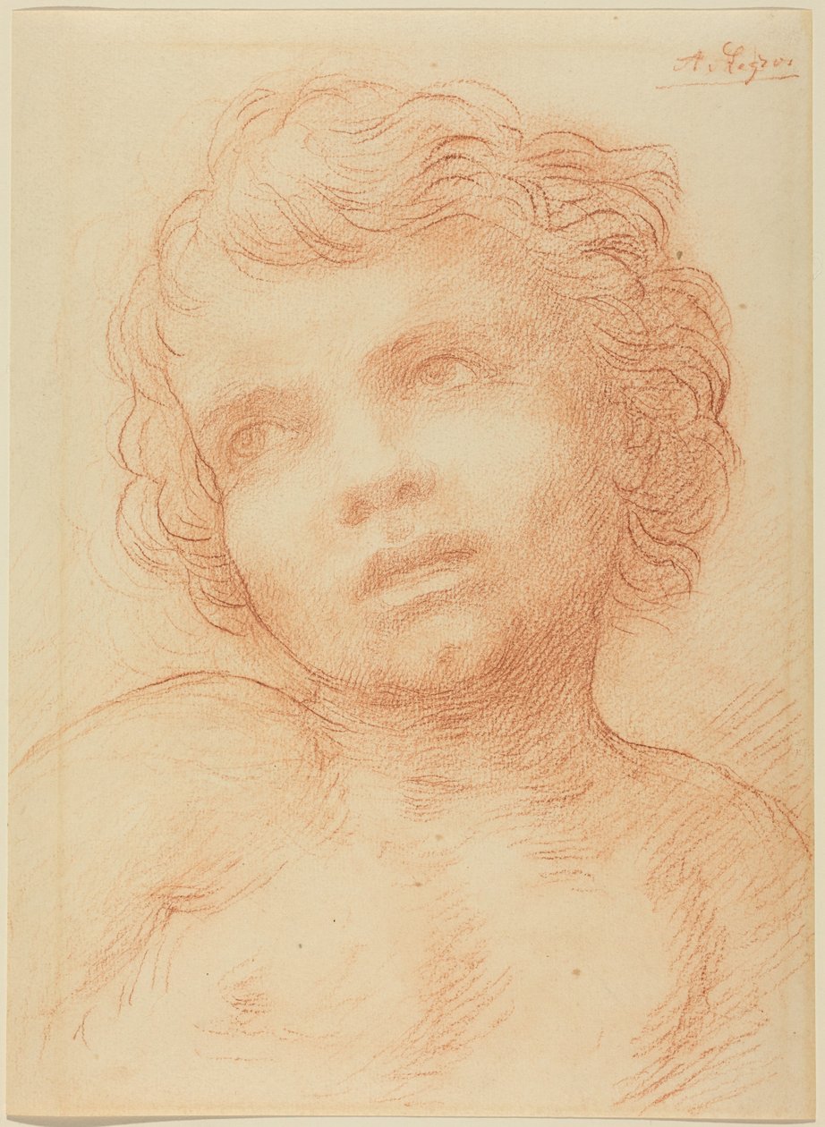 Cabeza de un niño de Alphonse Legros