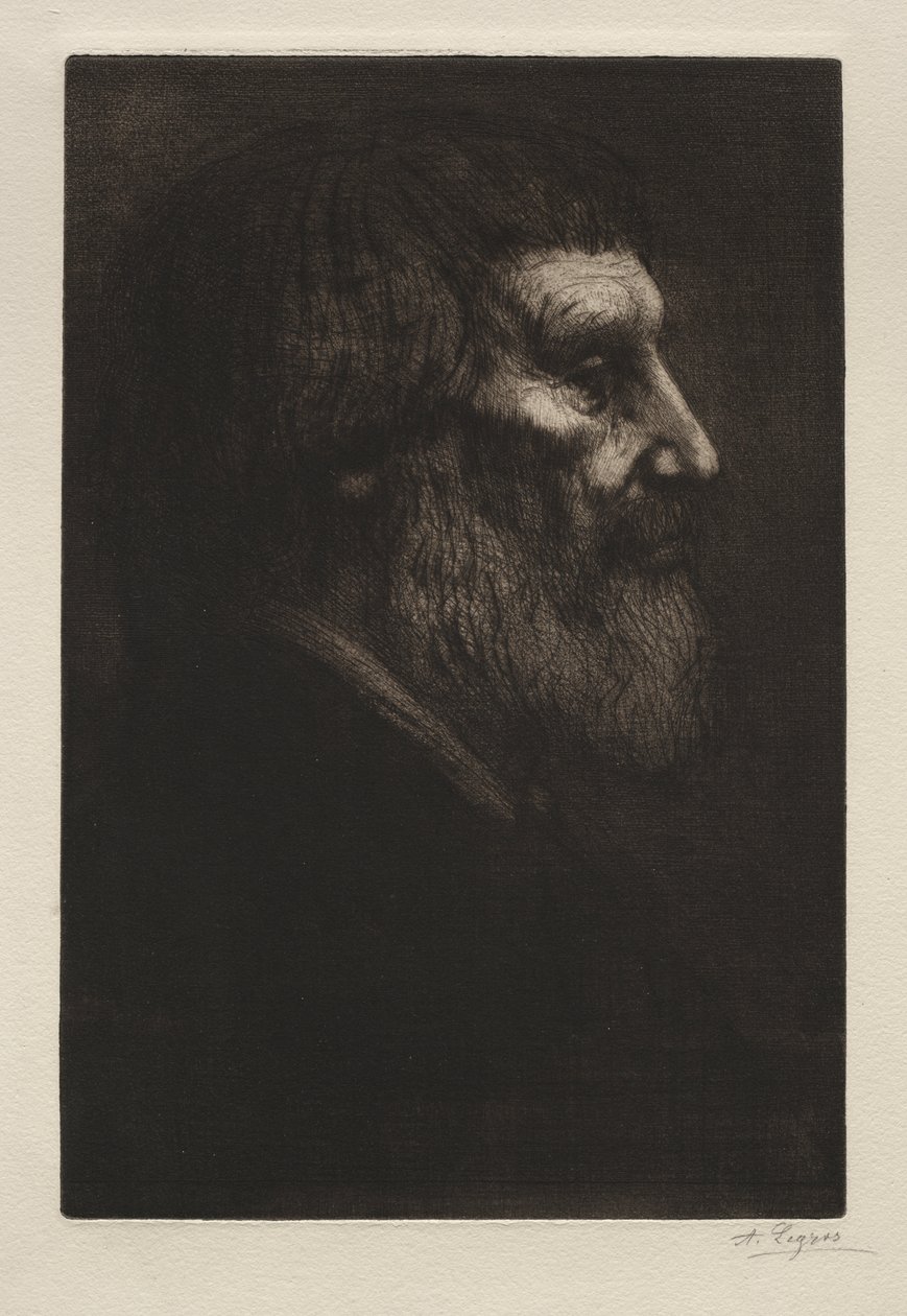 Cabeza de un hombre de Alphonse Legros