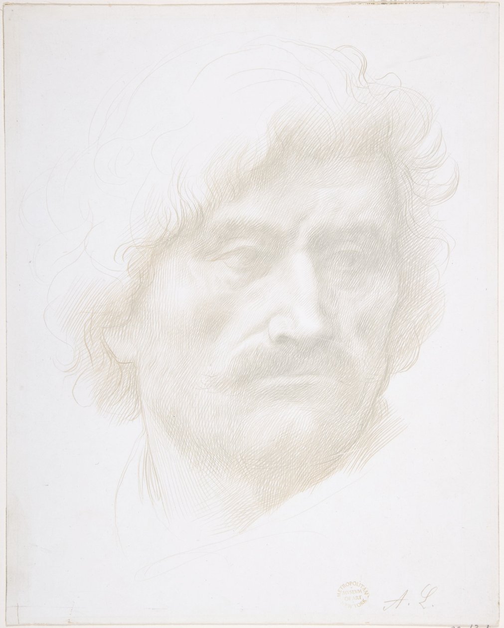 Cabeza de un hombre de Alphonse Legros