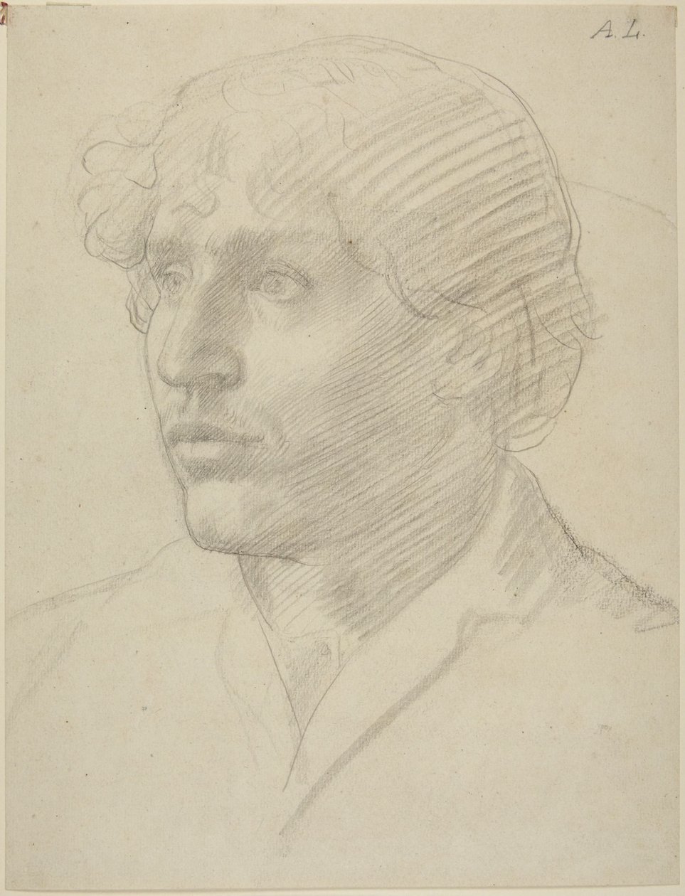 Estudio de cabeza de hombre de Alphonse Legros