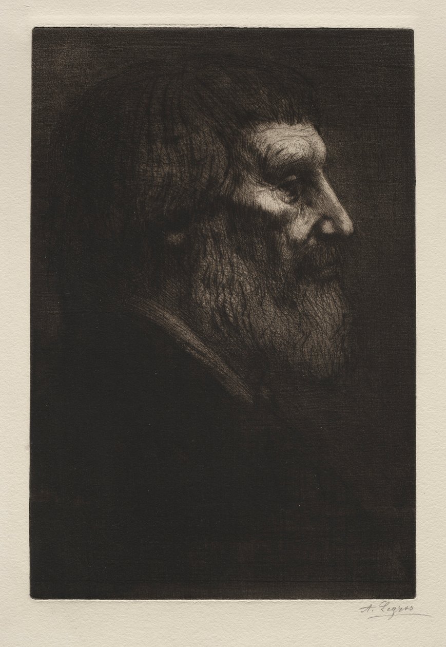 Cabeza de un hombre de Alphonse Legros