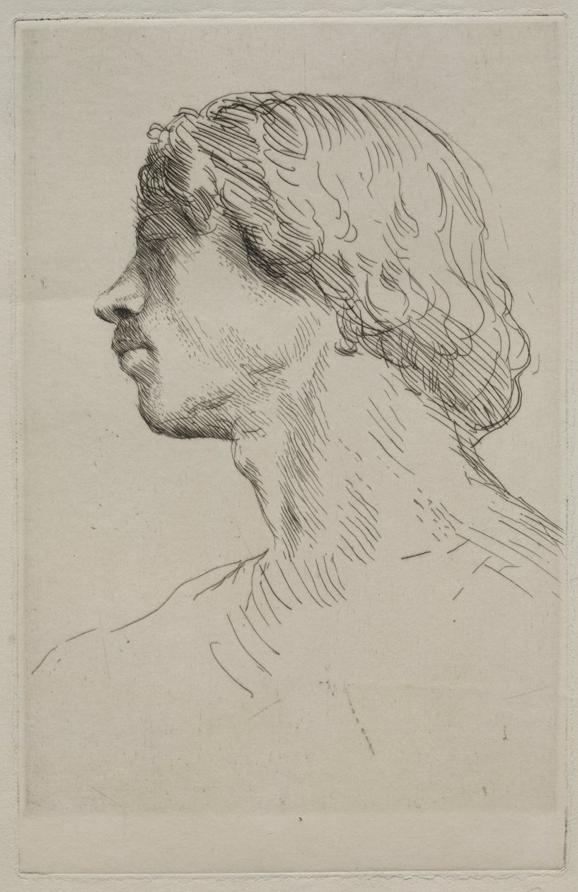 Cabeza de un modelo de Alphonse Legros