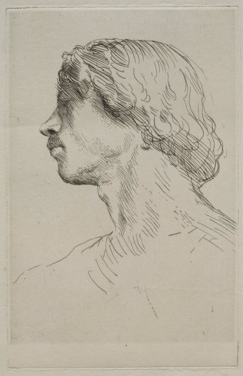 Cabeza de un Modelo de Alphonse Legros