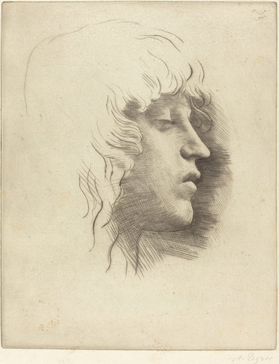 Cabeza de una joven de Alphonse Legros