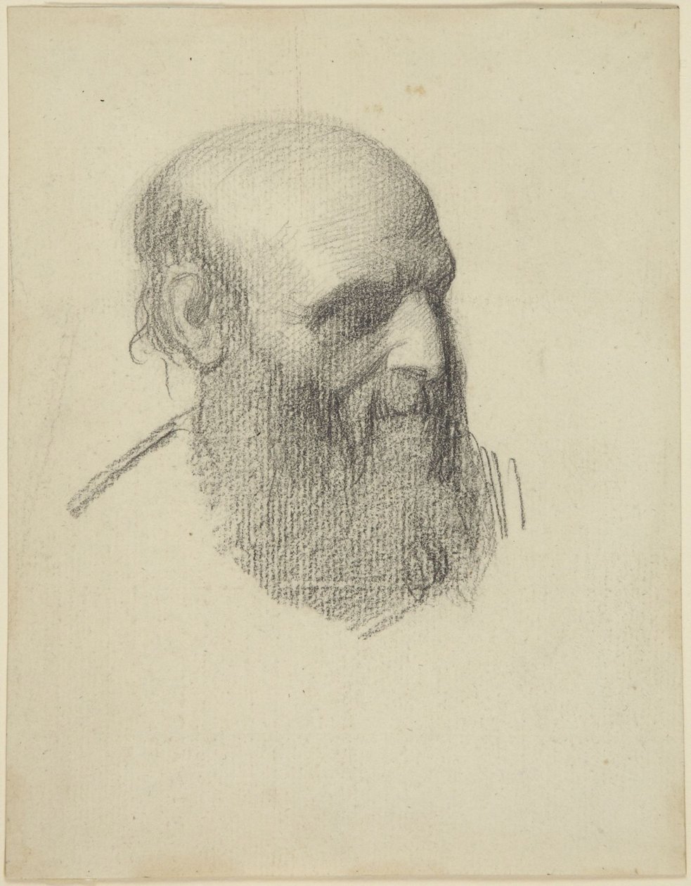 Cabeza de un hombre con barba de Alphonse Legros