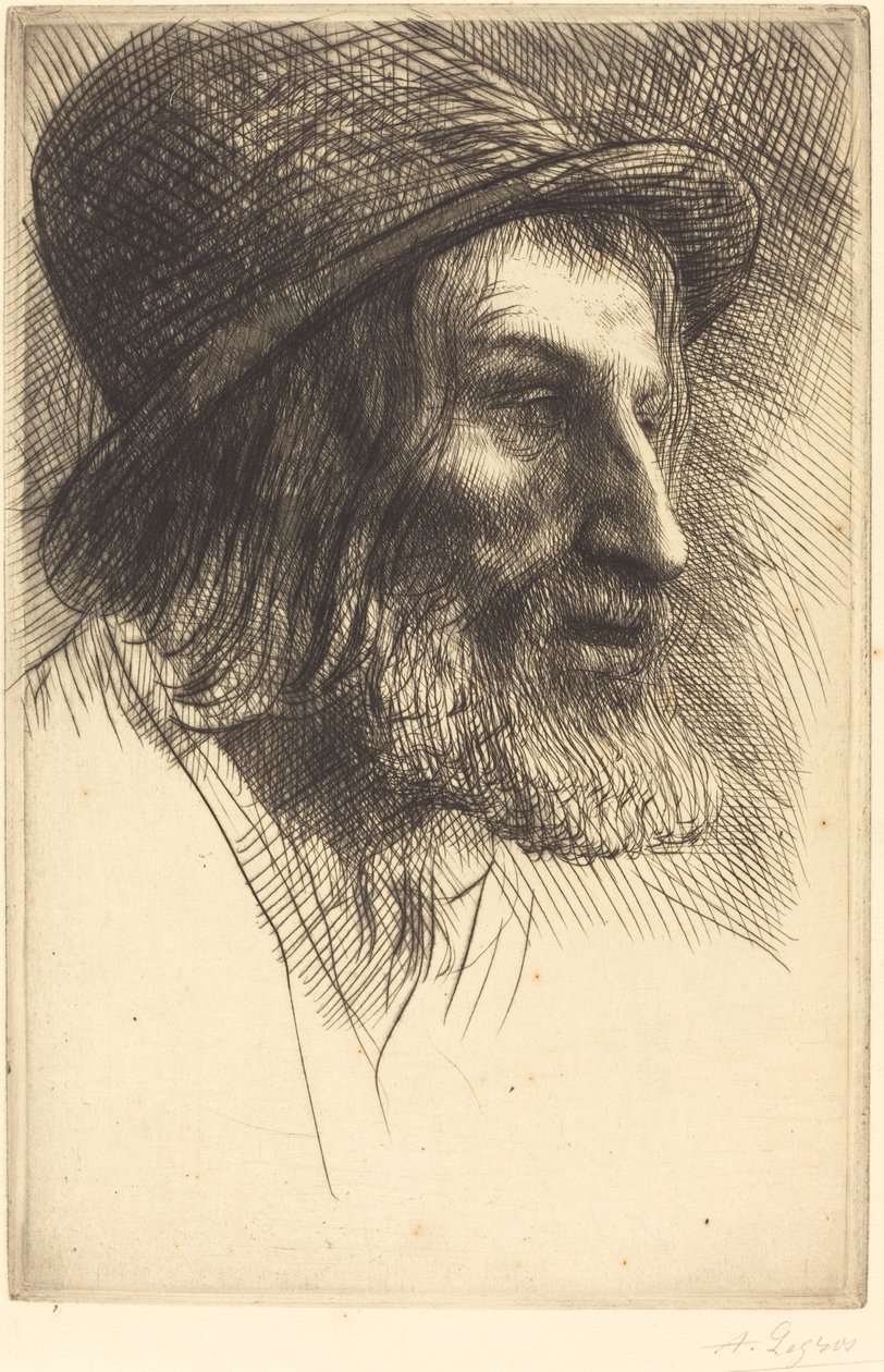 Cabeza de un trabajador inglés de Alphonse Legros
