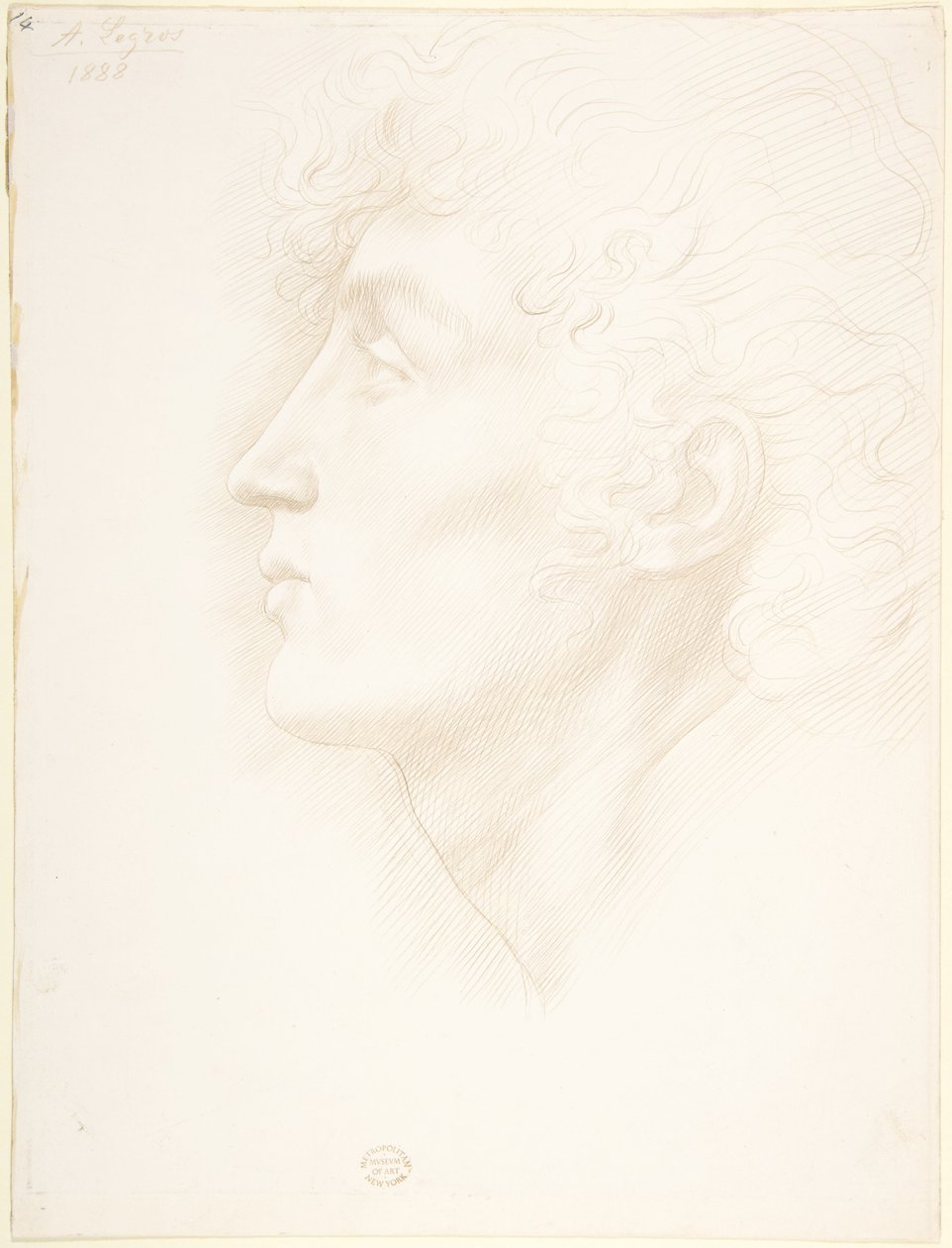Cabeza de una chica irlandesa de Alphonse Legros