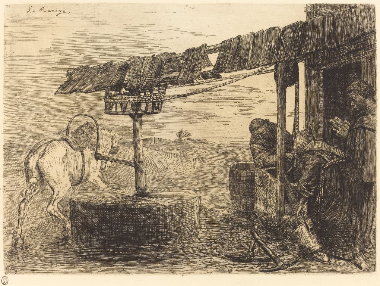 Molino impulsado por caballos de Alphonse Legros