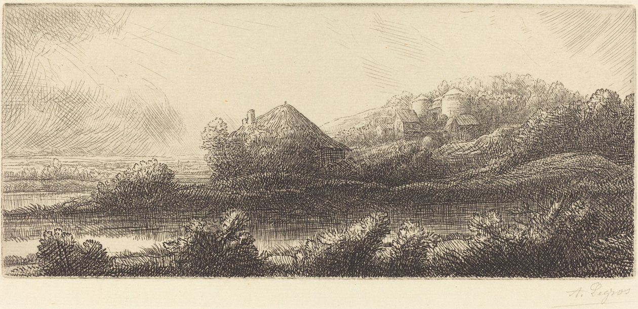 Cabaña en los pantanos de Alphonse Legros