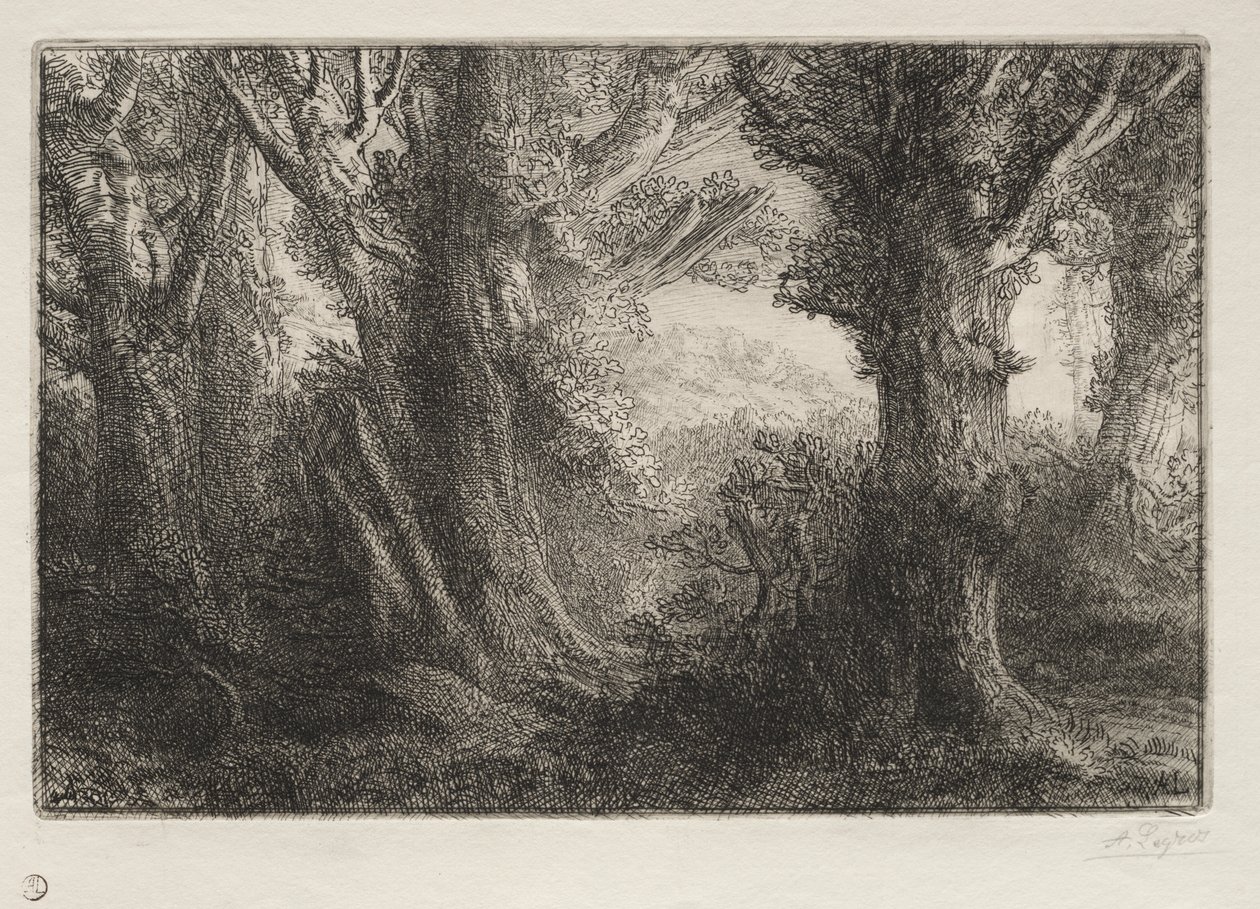 En el bosque de Conteville de Alphonse Legros