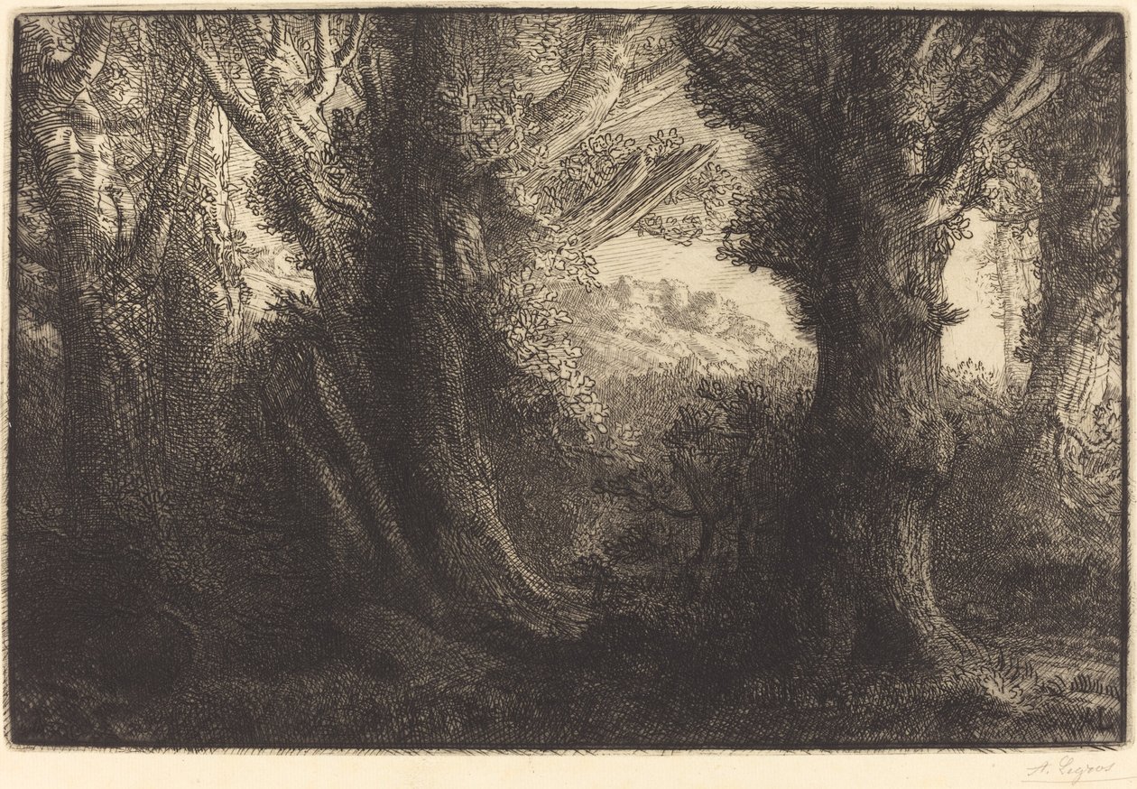 En el bosque de Conteville de Alphonse Legros