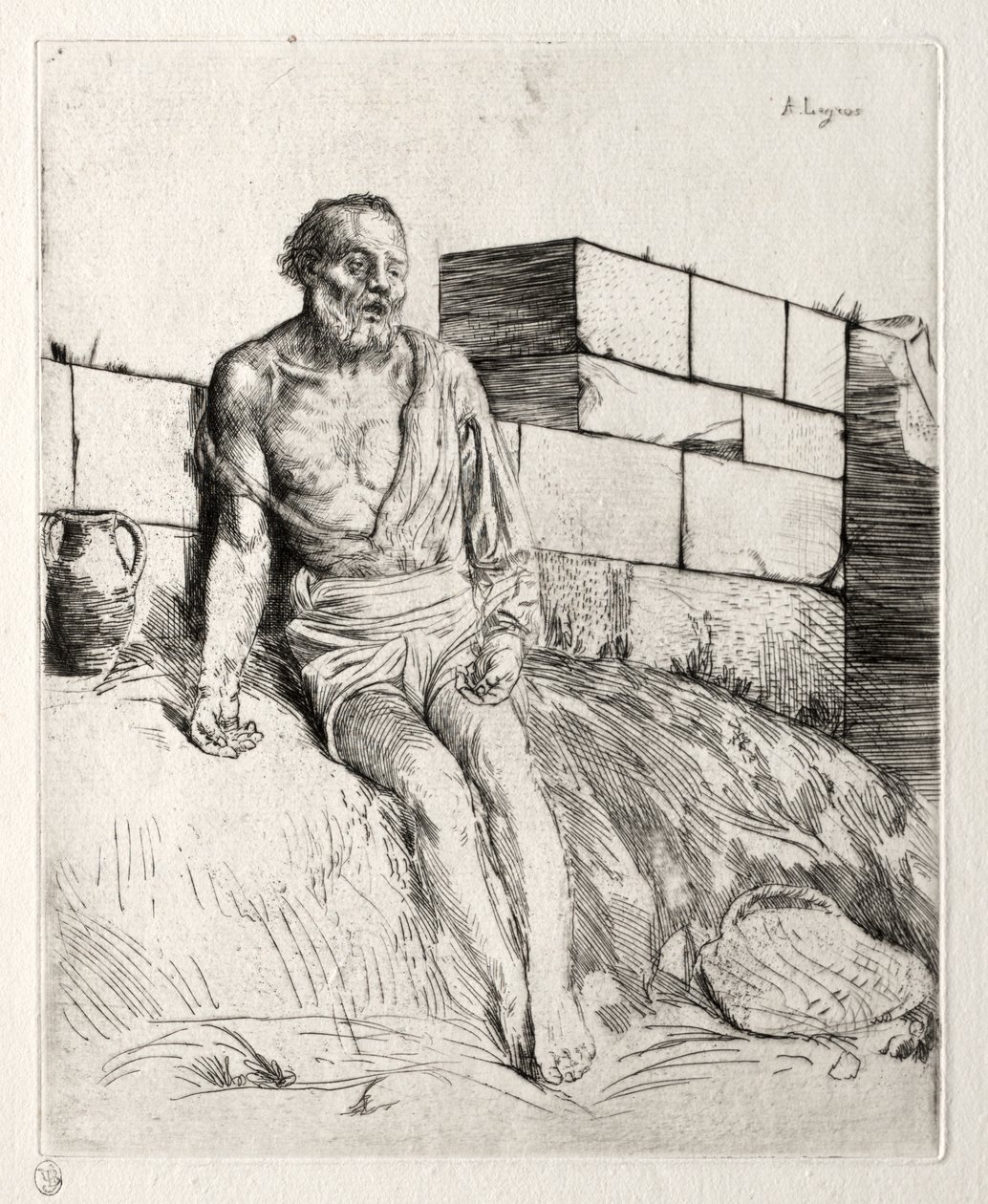 Job (Primera Placa) de Alphonse Legros