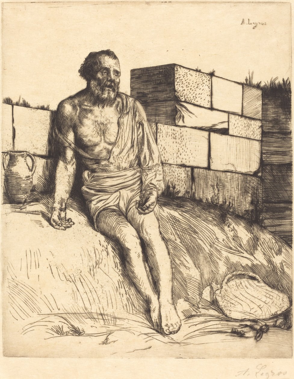Job, primera placa de Alphonse Legros