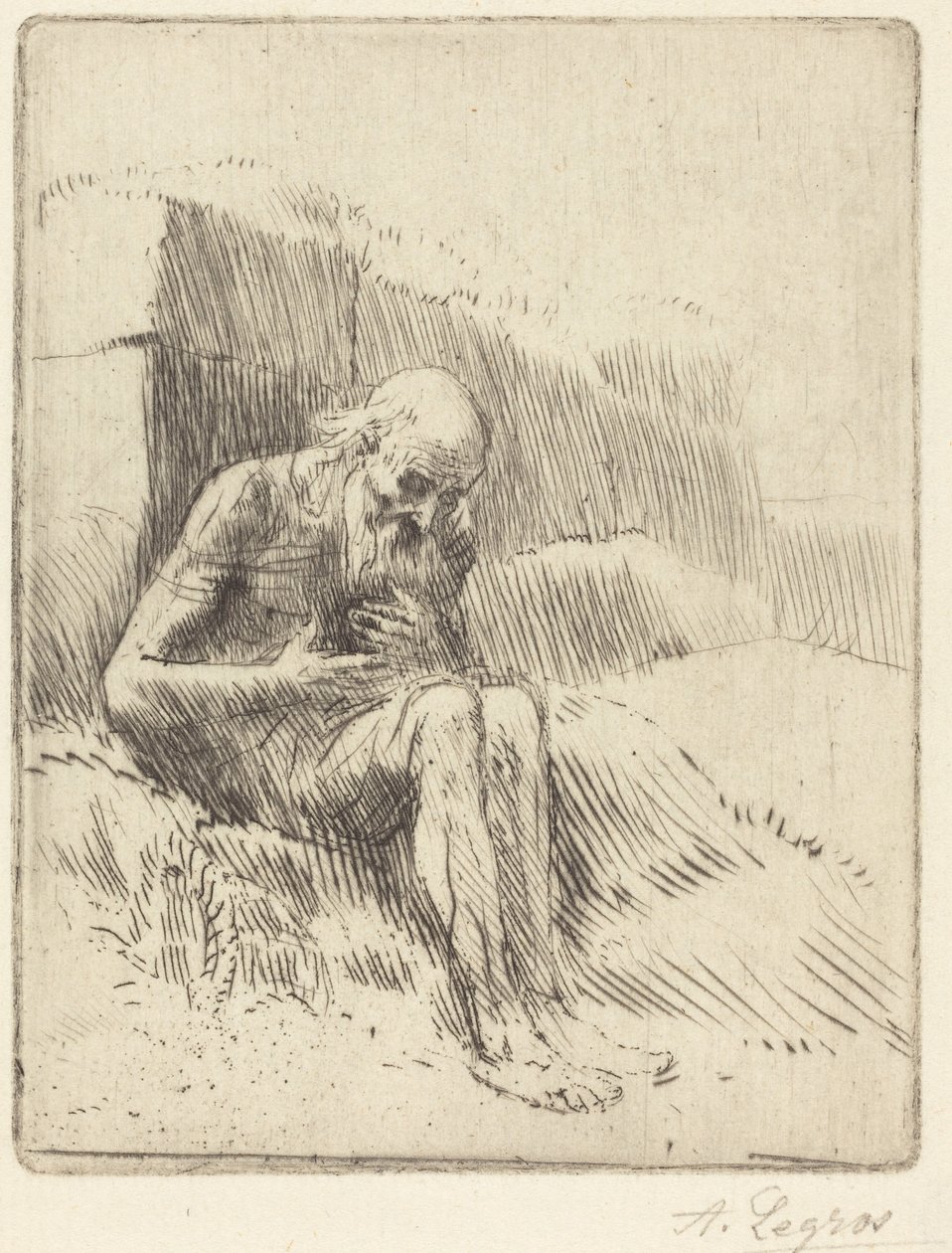 Job, segunda lámina de Alphonse Legros