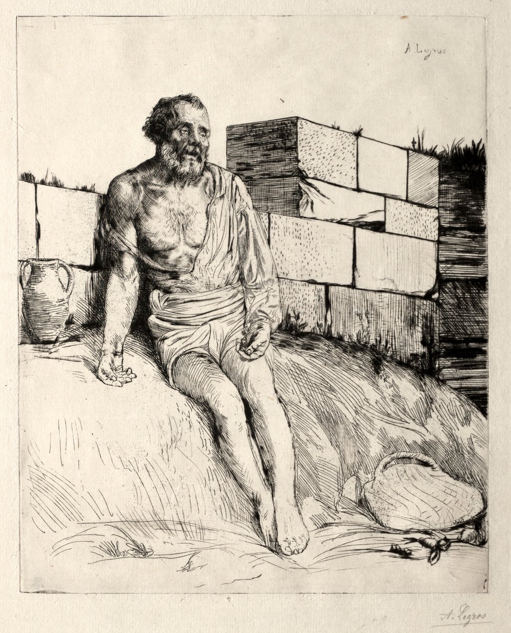 Job Primera Placa de Alphonse Legros