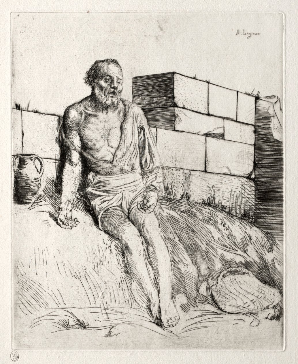 Job Primera Placa de Alphonse Legros