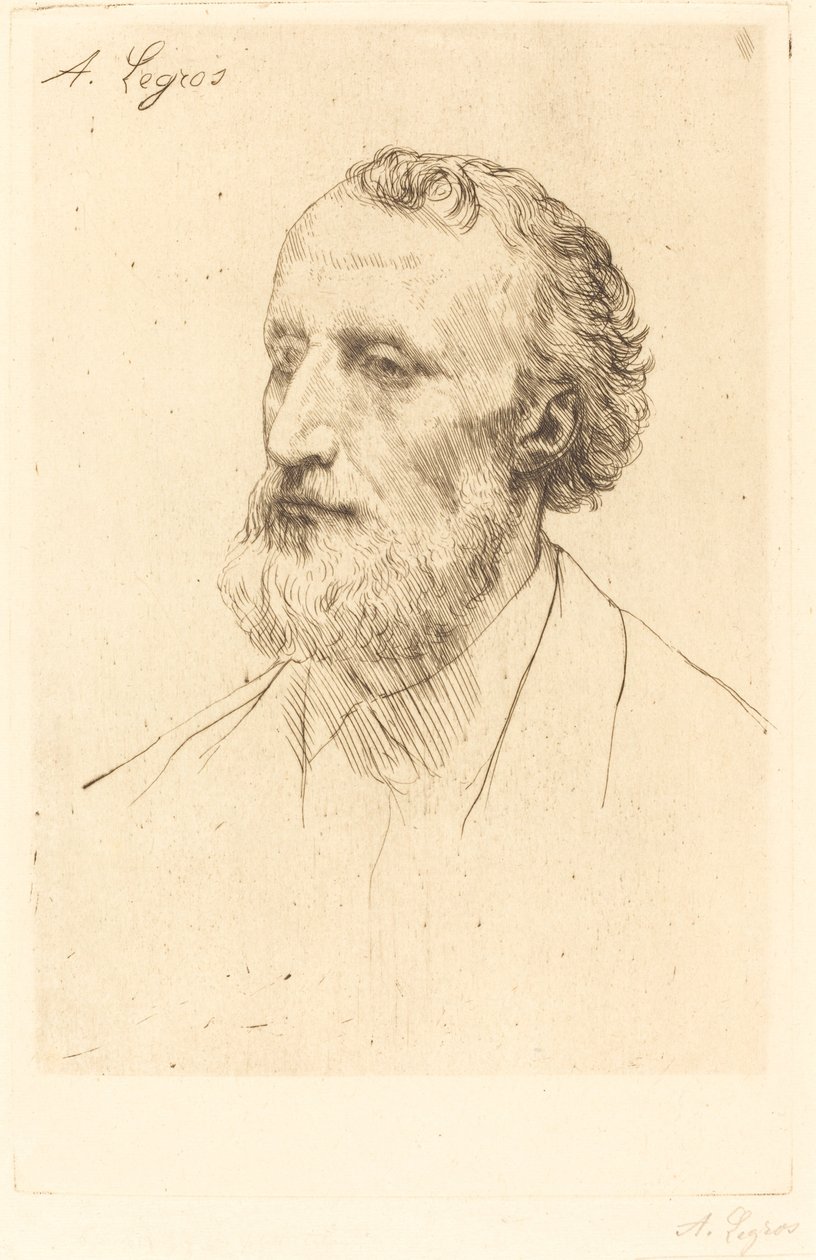Jules Dalou, 1ª placa de Alphonse Legros