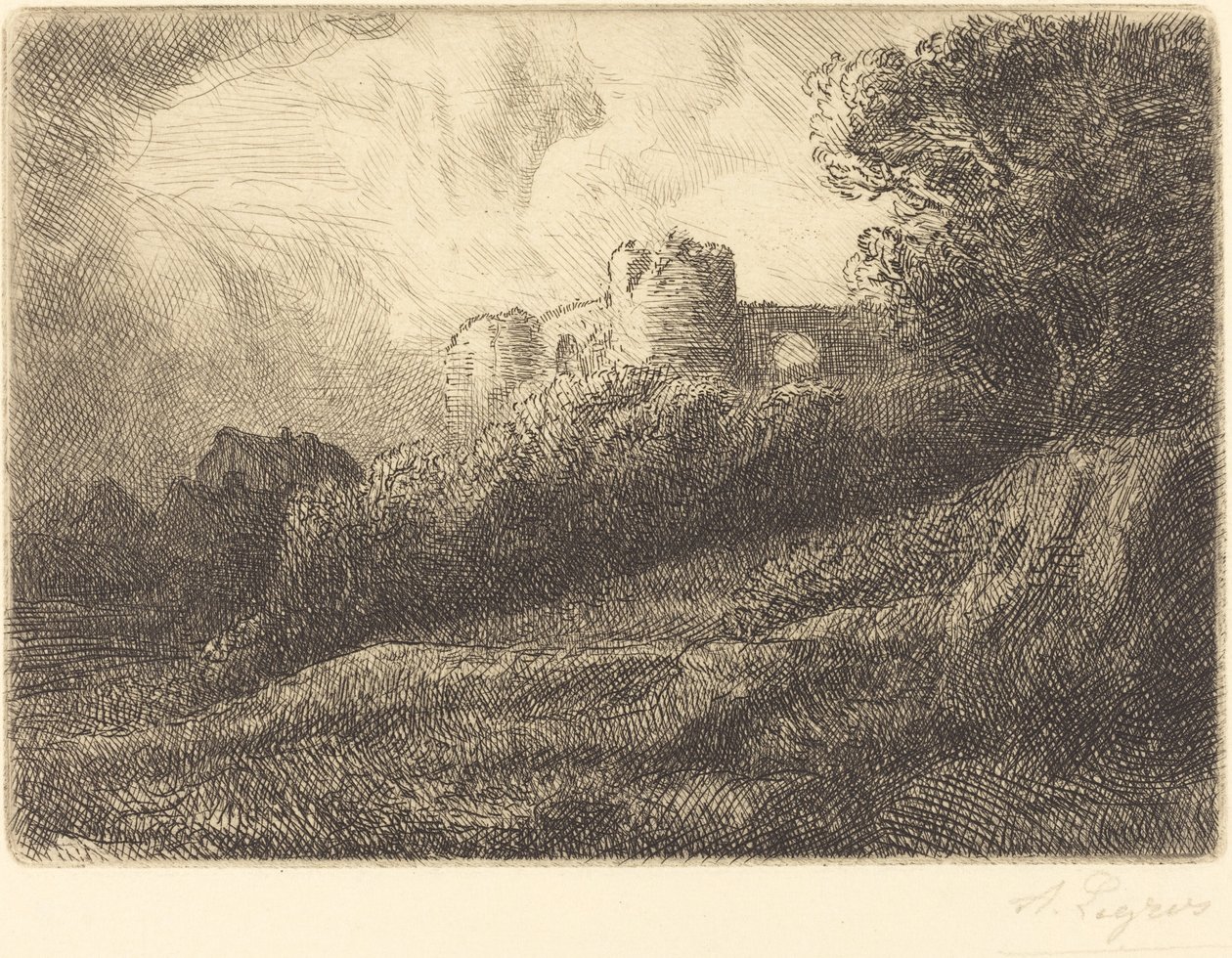 Paisaje de Alphonse Legros