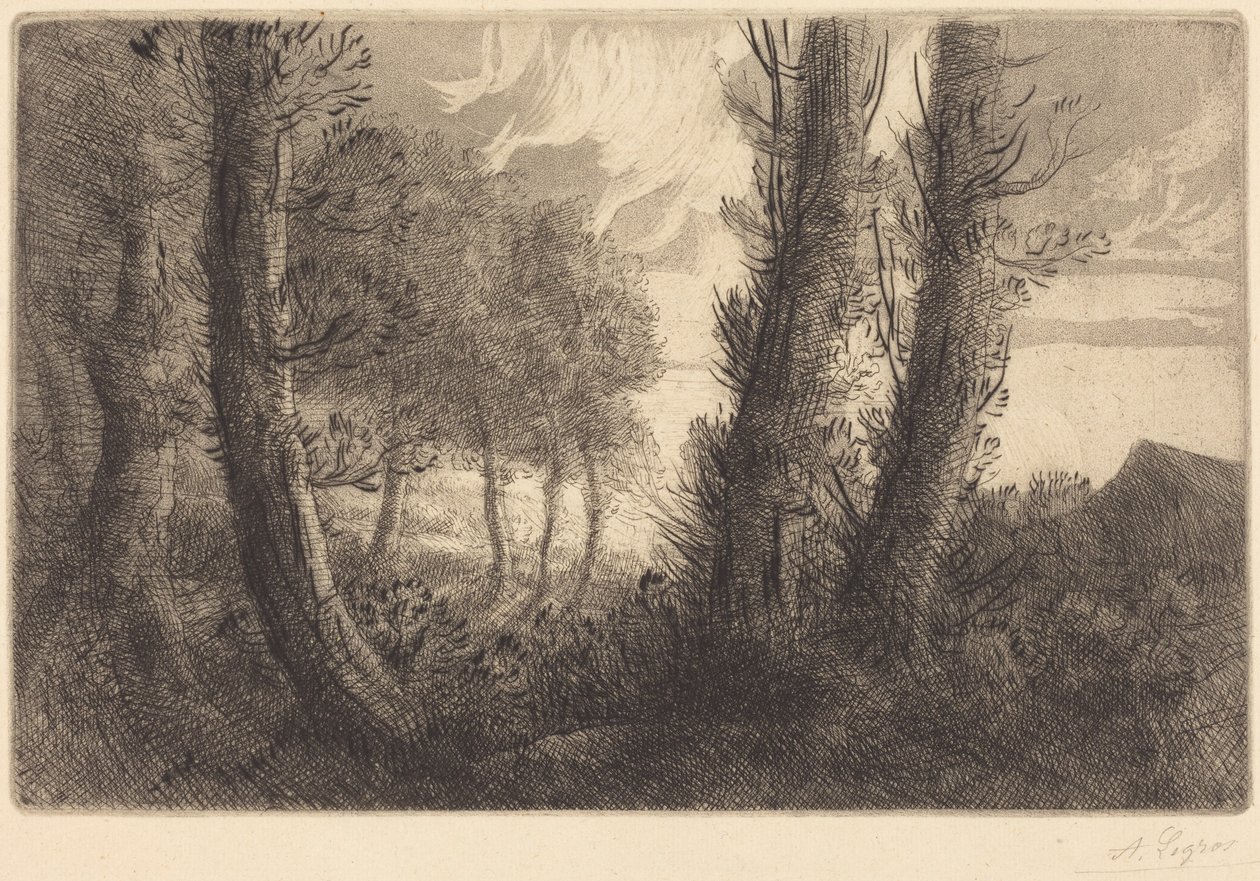 Paisaje de Alphonse Legros