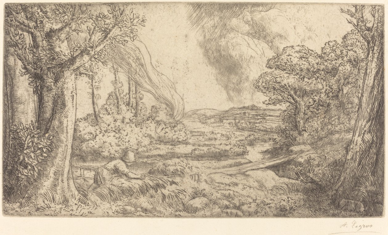 Paisaje de Alphonse Legros