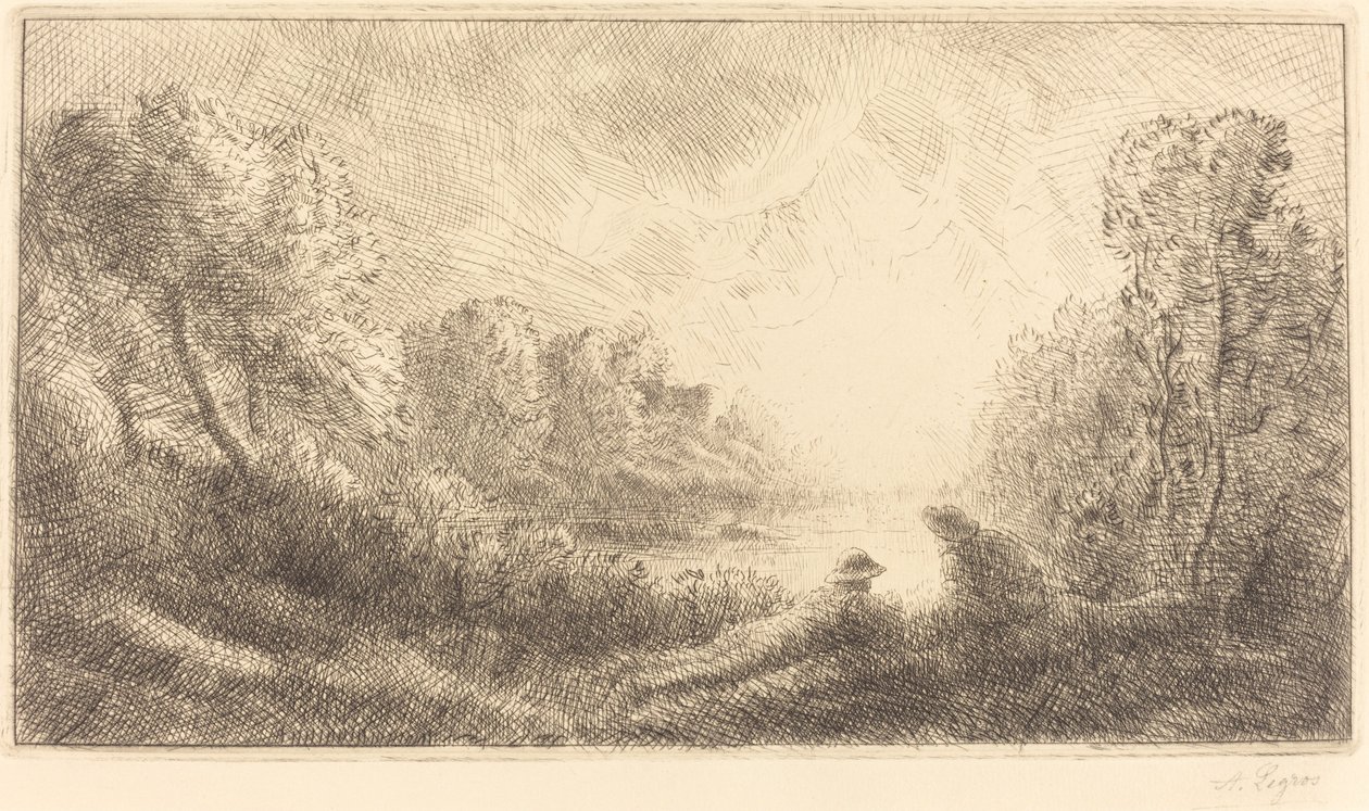 Paisaje: Amanecer de Alphonse Legros