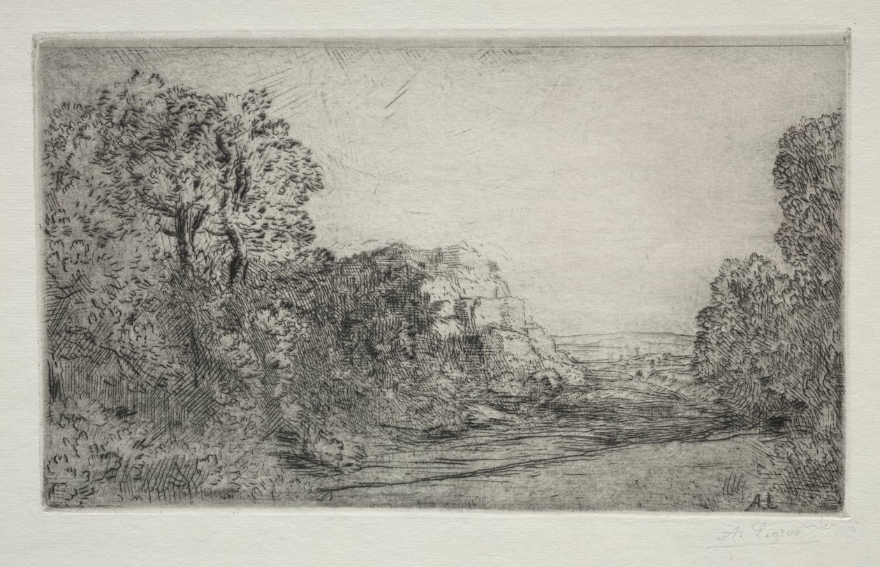Paisaje: Amanecer de Alphonse Legros